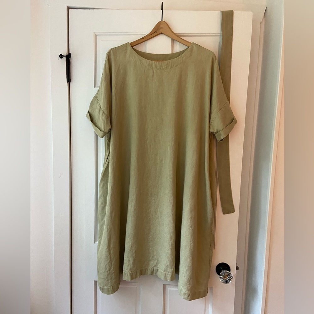 notPERFECTLINEN Rennes-2 Oversized Midi Dress